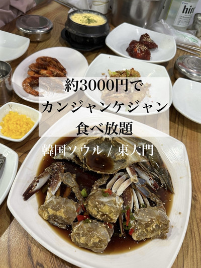 一匹カンジャンケジャン 1杯テジョンデ 韓国海鮮専門店 公式通販サイト