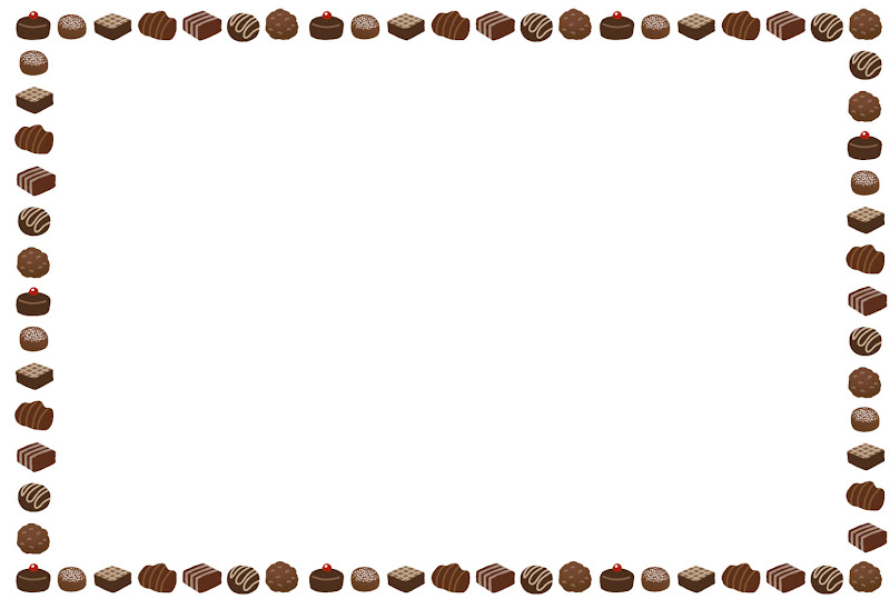 ３個のチョコマカロンイラストのフリー素材イラストイメージ