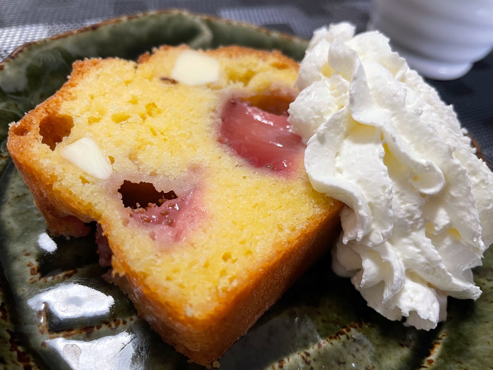 抹茶とクリームチーズのパウンドケーキ : cafeごはん。ときどきおやつ