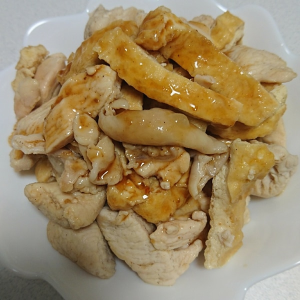 ヘルシー♪鶏むね肉と油揚げの和風炒め レシピ・作り方 by おるがん - 楽天レシピ