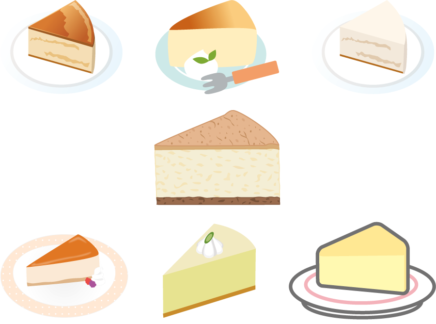 お菓子・スイーツ・ケーキのイラストWord・EXCEL・PowePointで簡単に使えるイラストと背景素材集