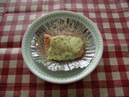 鮭のみそマヨ焼き – 秋田市かわしり保育園