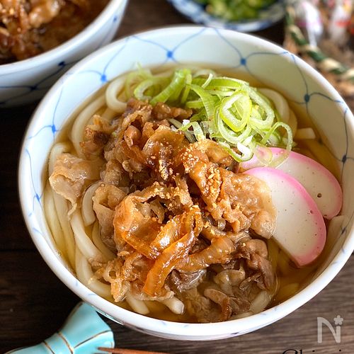 簡単肉うどんの作り方