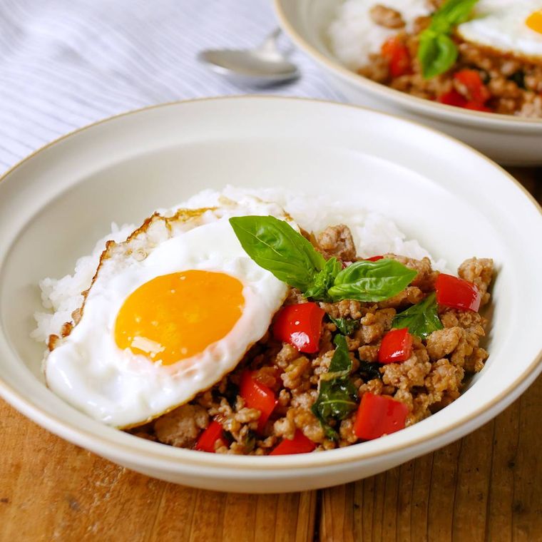ナンプラーなしでも美味しいガパオライスの簡単な作り方和の食アカデミー オンライン料理教室