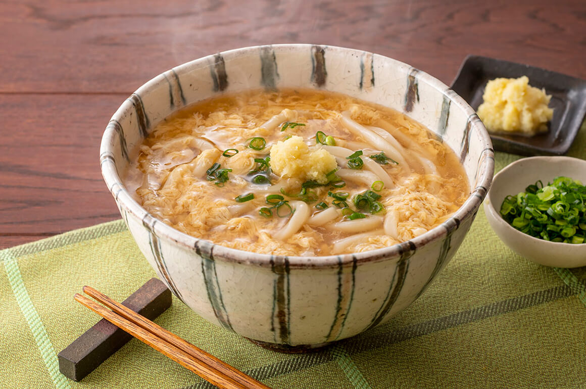 ふわとろ卵のあったか白菜かき玉うどん