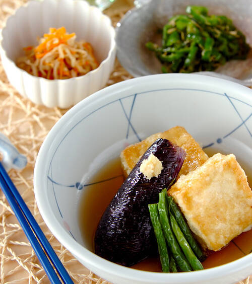 外はカリっと中はふわっと！揚げ出し豆腐 彩り野菜あんかけ 副菜