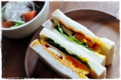 離乳完了期 1才～1才6ヵ月ごろゆで卵ときゅうりのサンドイッチ