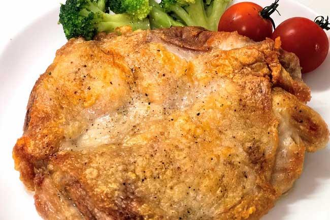 パリパリ皮のチキンソテ