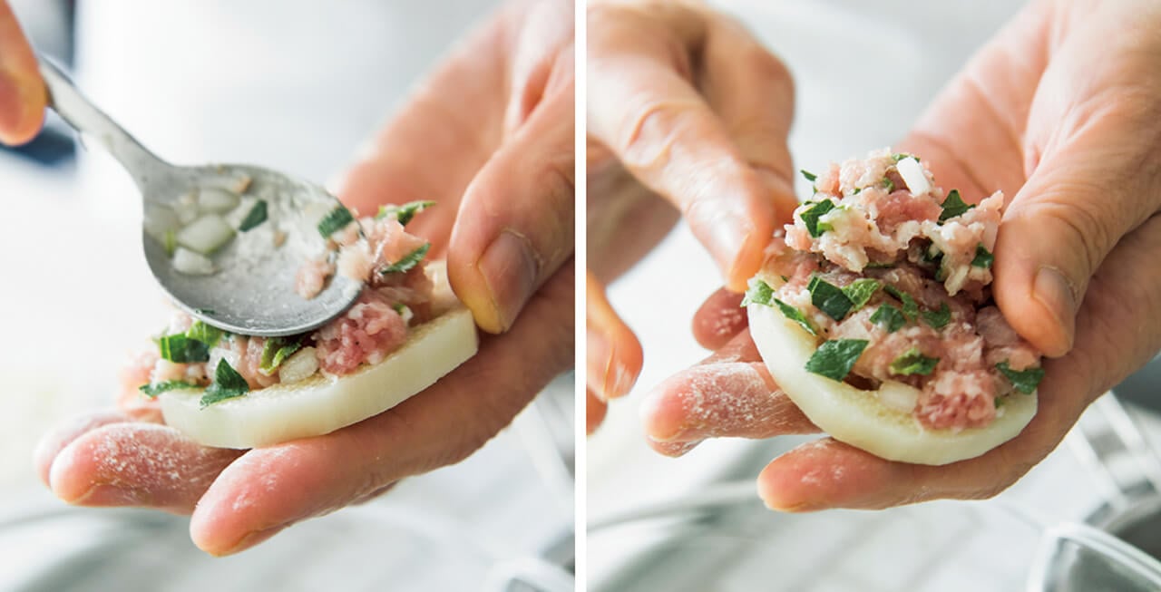 男子ごはん』食感にこだわった絶品おつまみのレシピ薄レンコンのはさみ焼き・大根の黒酢漬け・ごぼうとベーコンのパリパリ焼きBetterThings