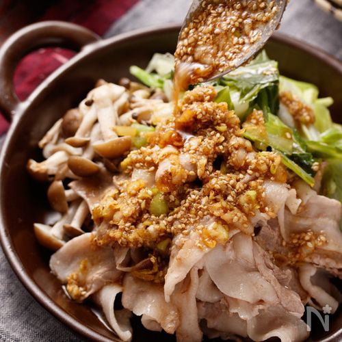 キャベツと豚肉のさっぱりウェイパー炒め