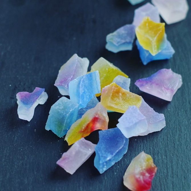 琥珀糖おすすめアレンジレシピ♯１くいしんぼうギャング