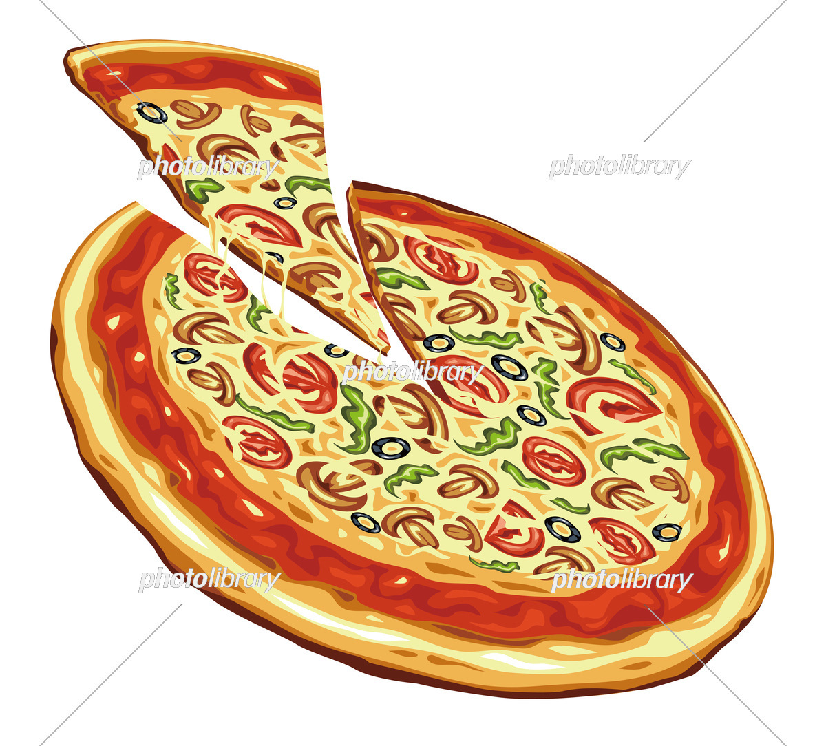 宅配ピザイラスト無料イラスト・フリー素材なら「イラストAC」