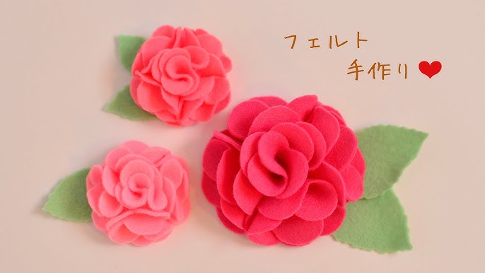 ハンドメイドフェルトマスコット桃