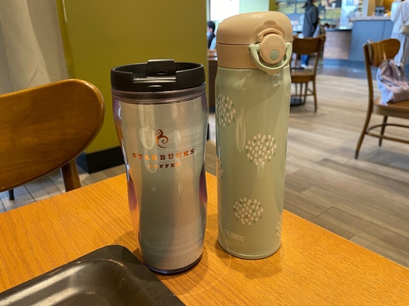 マイボトルで季節限定フラペチーノ♪年800万杯マイボトル提供するスタバよっこさんち