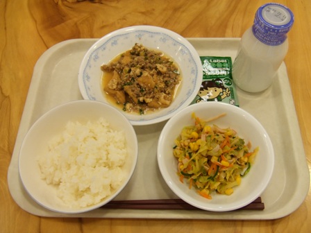 厚揚げの鶏そぼろあんかけ ボリューム節約ヘルシー♬︎