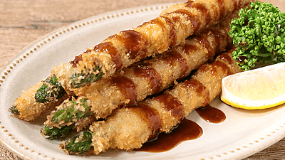 『アスパラの肉巻きフライ』子どもが喜ぶ☆お弁当おかずにも♪