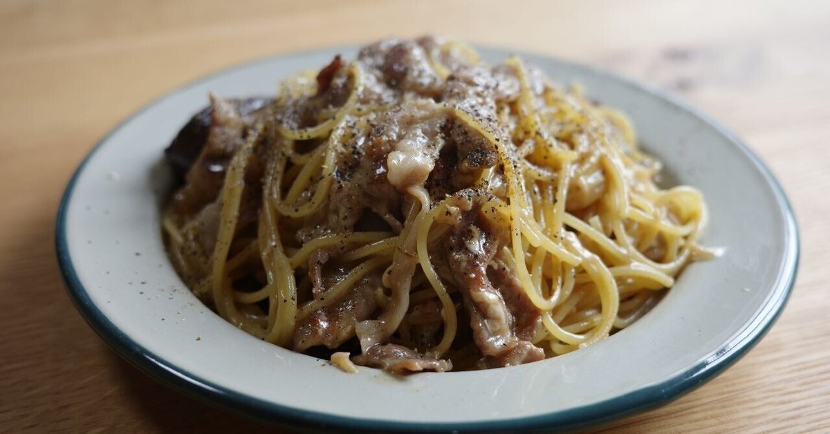 ワンパンで簡単！豚こまとねぎの和風パスタ