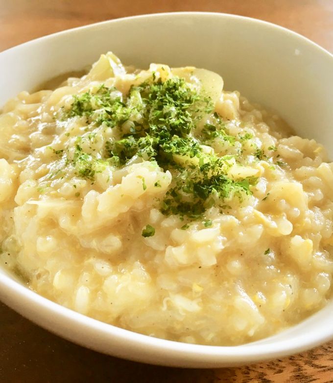 さっとできる♪ 白だしのたまご雑炊