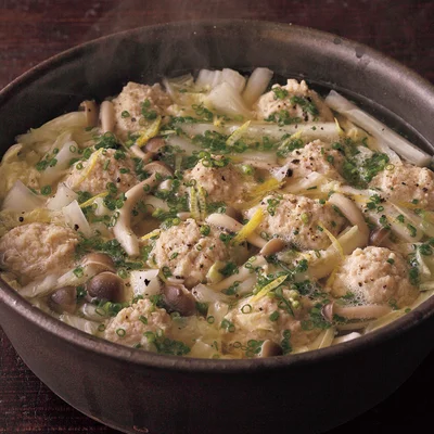 蓮根入り獅子頭 中華風肉団子鍋 よんでんコンシェルジュ