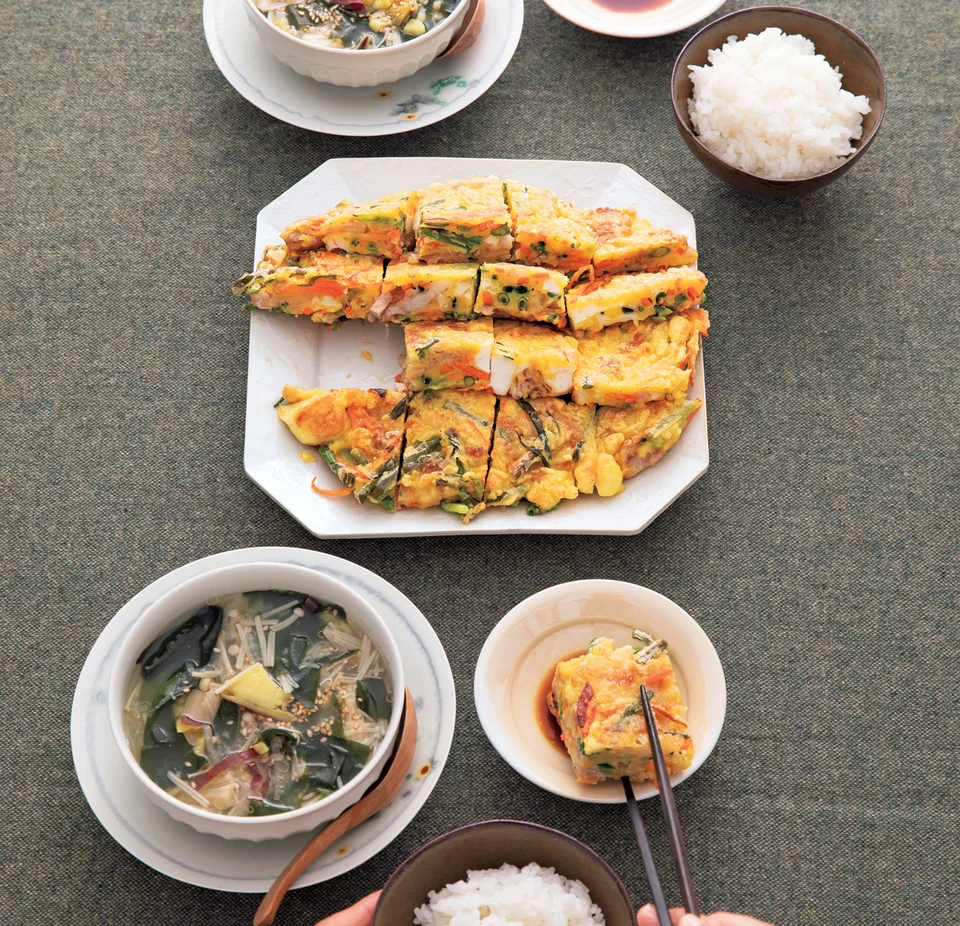 石焼きビビンパ、あさりとニラのチヂミ！おうち韓国料理♪ : clairefontaine