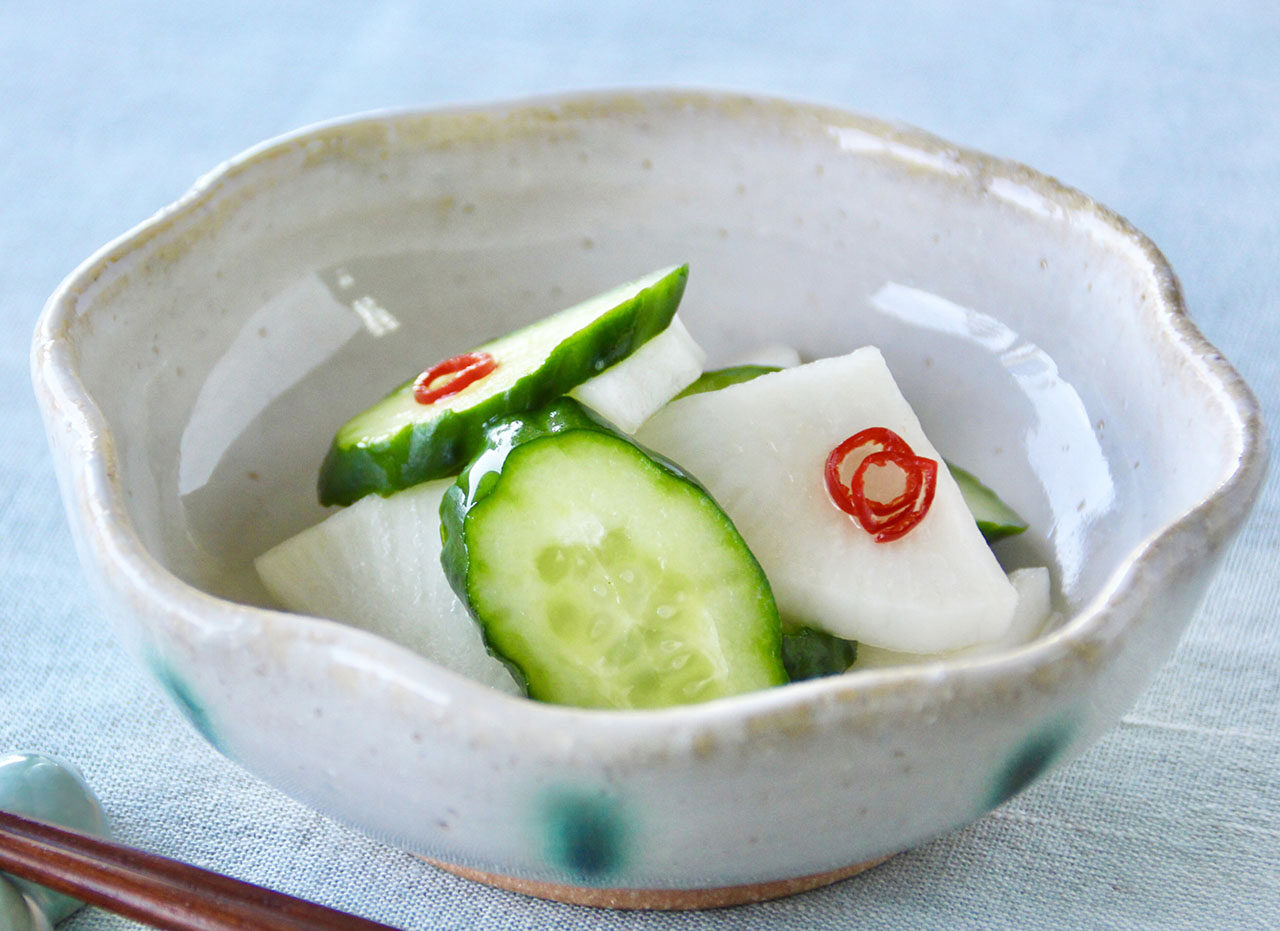 きゅうりの酢じょうゆ漬け