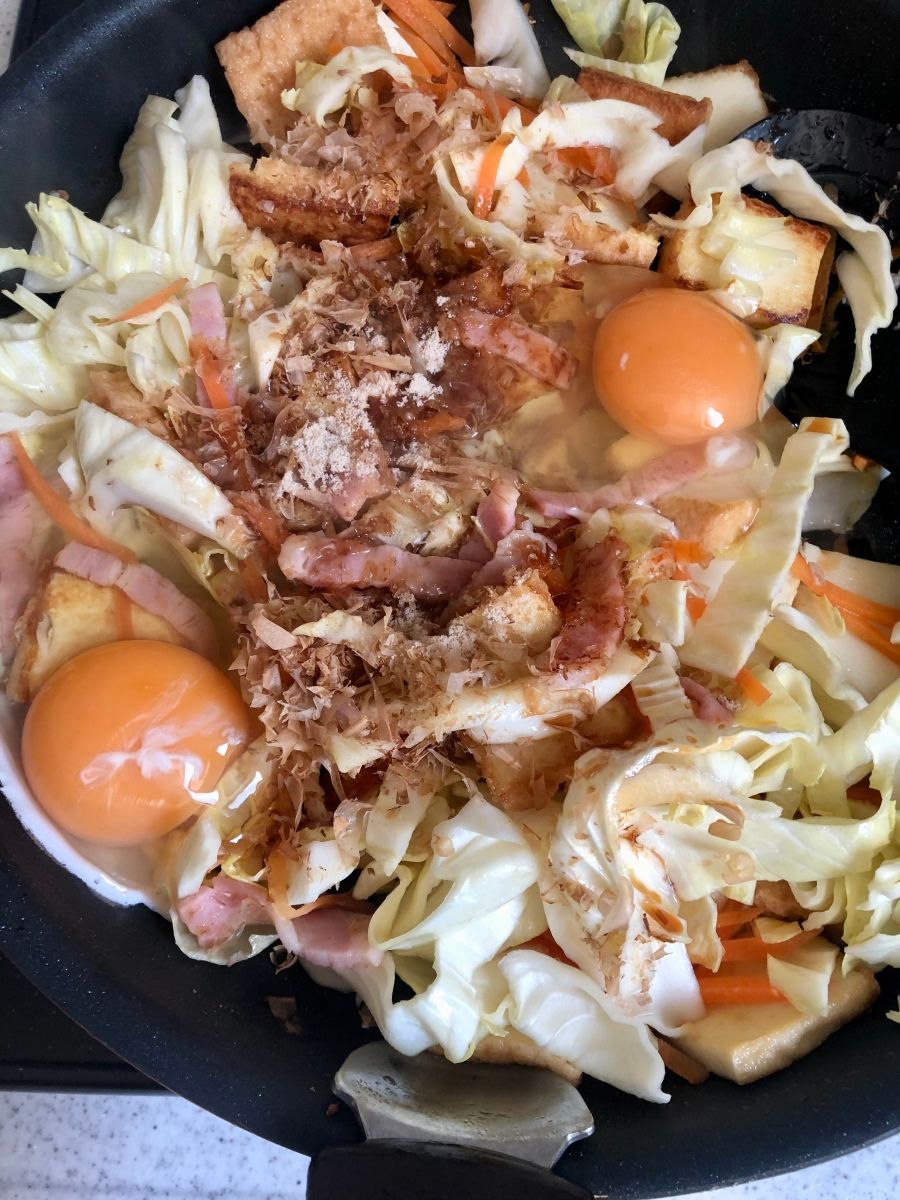 豚肉とキャベツと厚揚げのチャンプルー レシピ・作り方 by chocomaca - 楽天レシピ