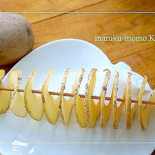 基本レシピ オーブンで作るトルネードポテト！包丁ひとつで簡単
