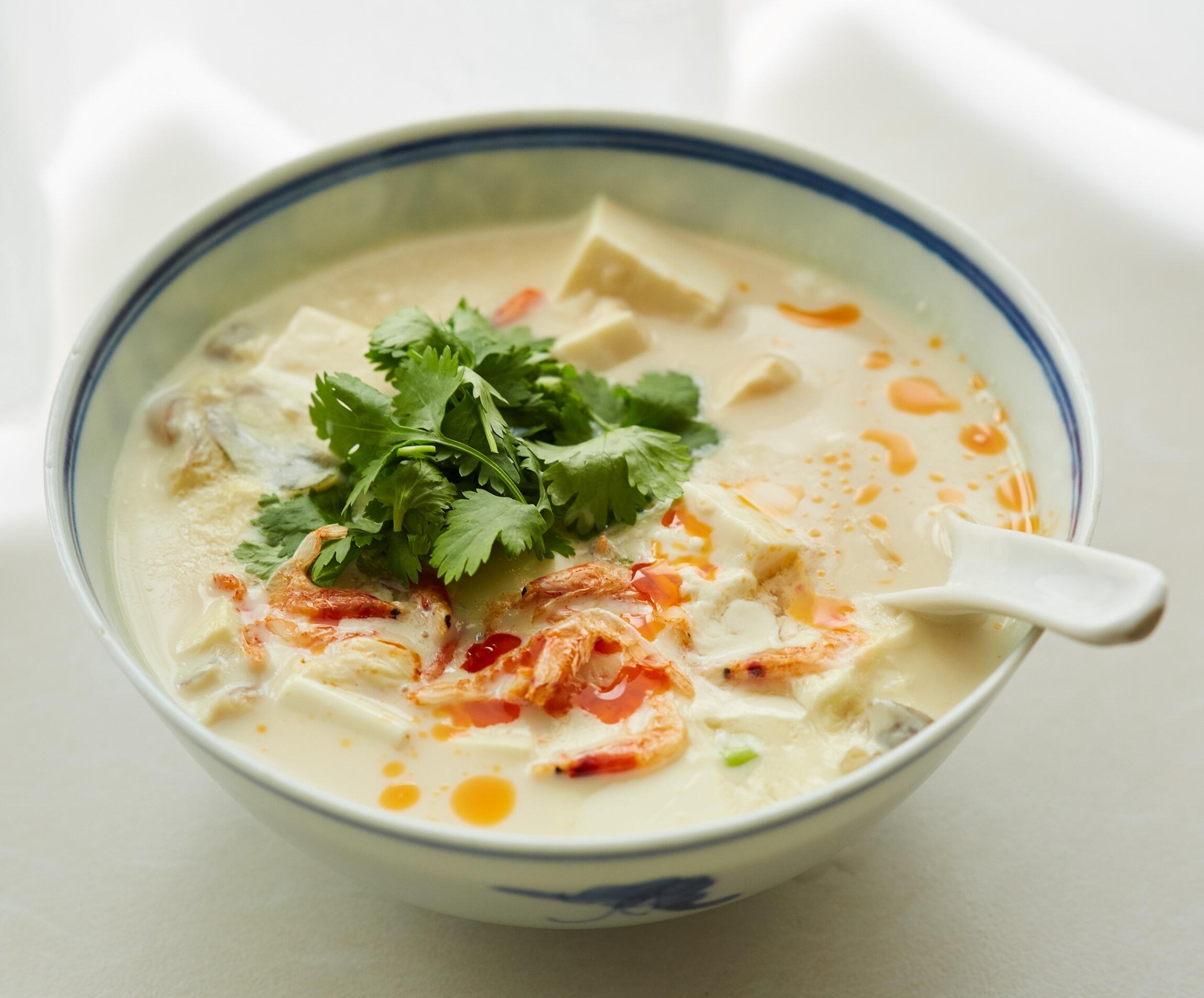 レンジでふるふる豆乳スープシェントウジャンクラシル