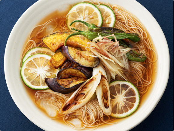 夏野菜の焼き浸し「そうめん弁当」具だくさんつけ汁でボリューム満点！ スヌ子さんの夏弁当 1kufura クフラ 小学館公式