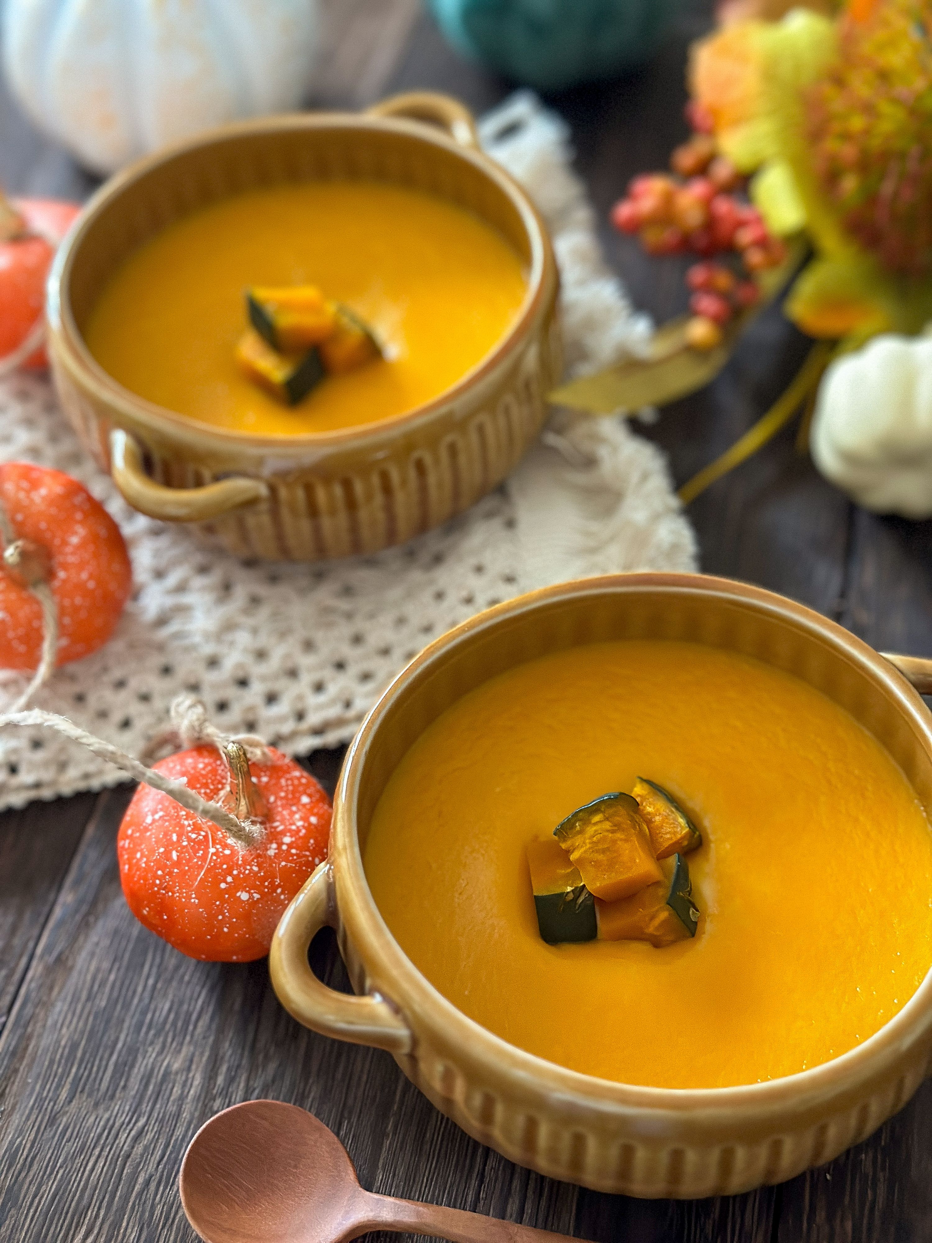 バターナッツカボチャプリン