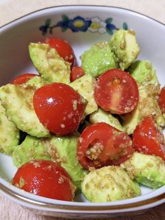 アボカドとたこのナムル 美肌効果抜群♪