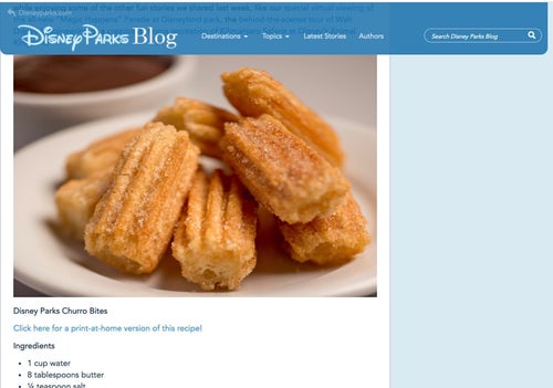 見た目も可愛い♪ 一口チュロス