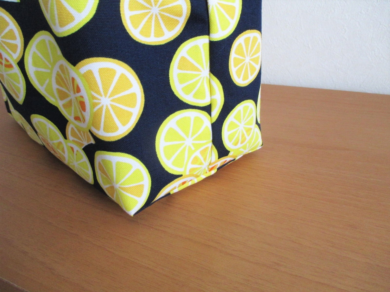 収納ポケット付きエコバッグの作り方 小さくたためる 簡単シンプルなトートバッグ型の買い物バッグDIYSunMoon