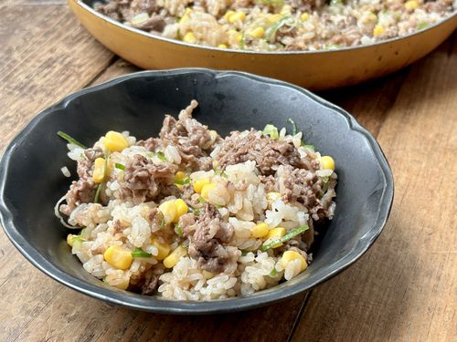 焼き上手さんでペッパーランチ風ライス－そとごはん－キャンプ・アウトドアのTAKIBI タキビ