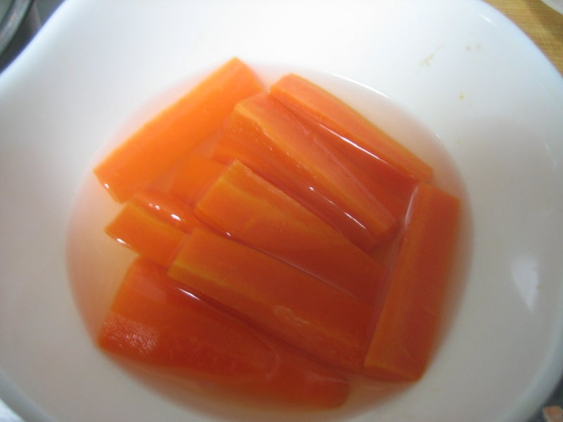 さんまのソテー 人参ソース