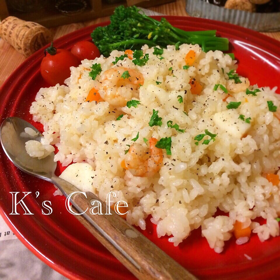 鶏肉の野菜たっぷりフライパンポトフの献立 主食：エリンギと甘栗の洋風炊き込みご飯 、副菜：キャベツのレンジあえ 献立・メニュー 味の素パーク たべる楽しさを、もっと