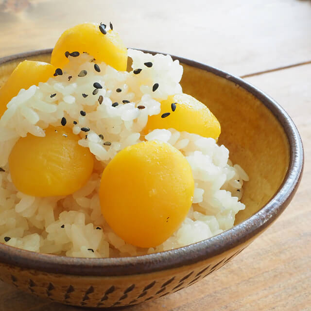 ちょっとあまい栗ご飯ぽかぽか森の小さなおうち