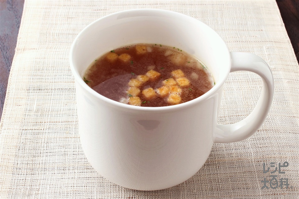 レンジで簡単！コーンミルクスープ