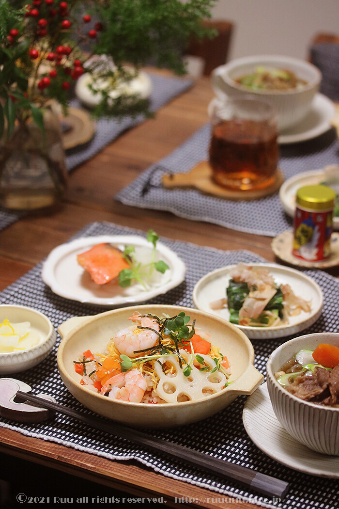 管理栄養士オススメ！ ちらし寿司 に合う献立例mieko's kitchen -ミイコズキッチン