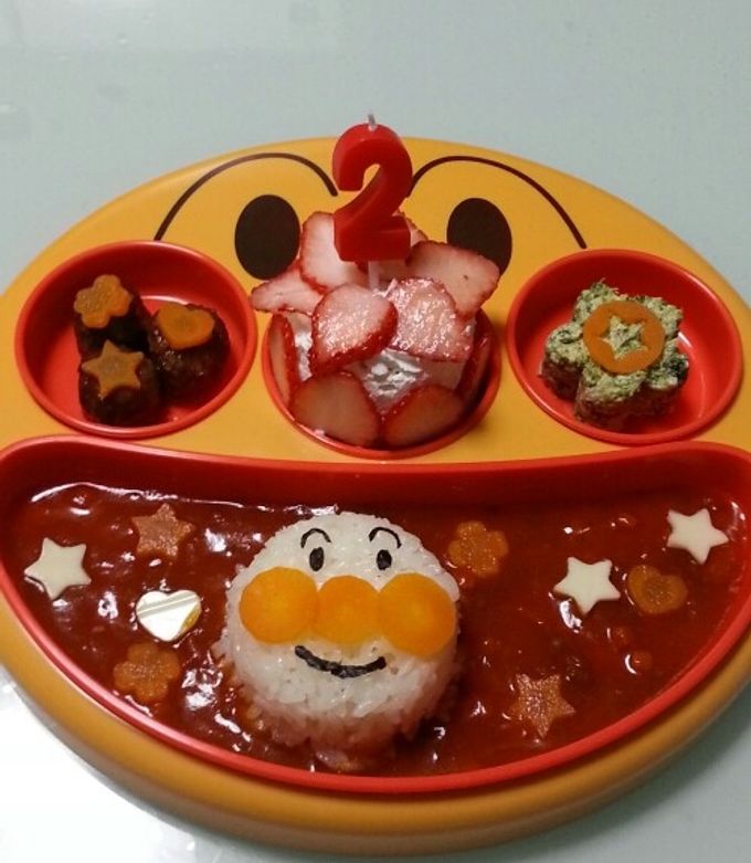 2歳の誕生日♪アンパンマンプレート☆ : ☆Easy kids recipes for mama☆