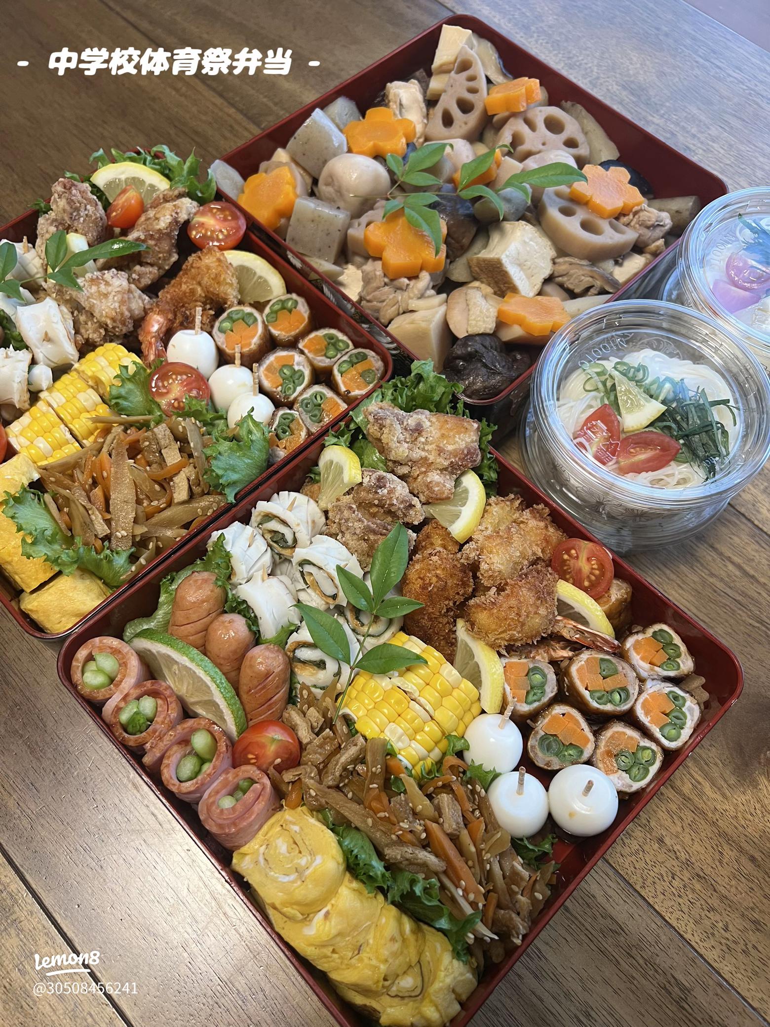 運動会のお弁当 重箱弁当 の詰め方初心者からのキャラ弁