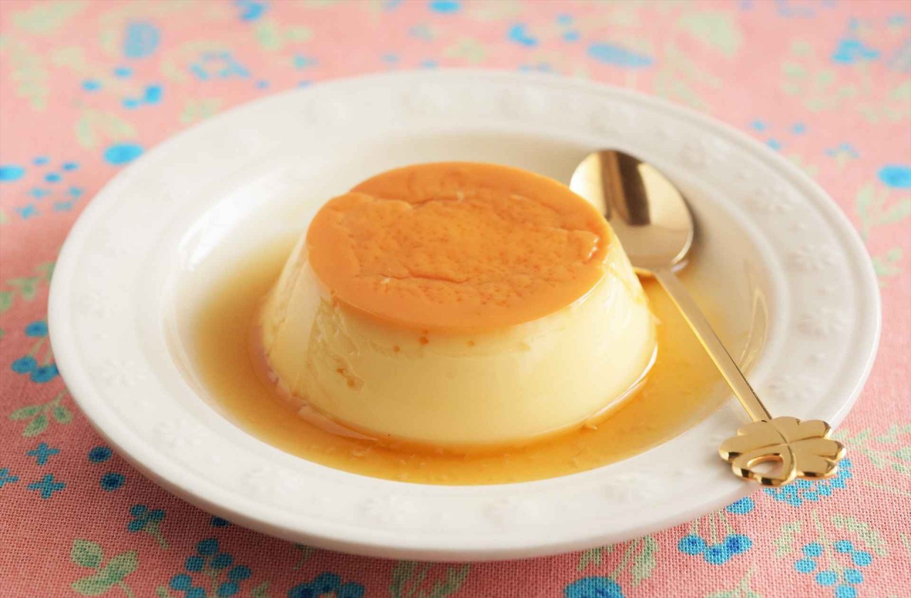 フライパンで10分❤昭和レトロな固めプリン♪プリンカップバージョン♪