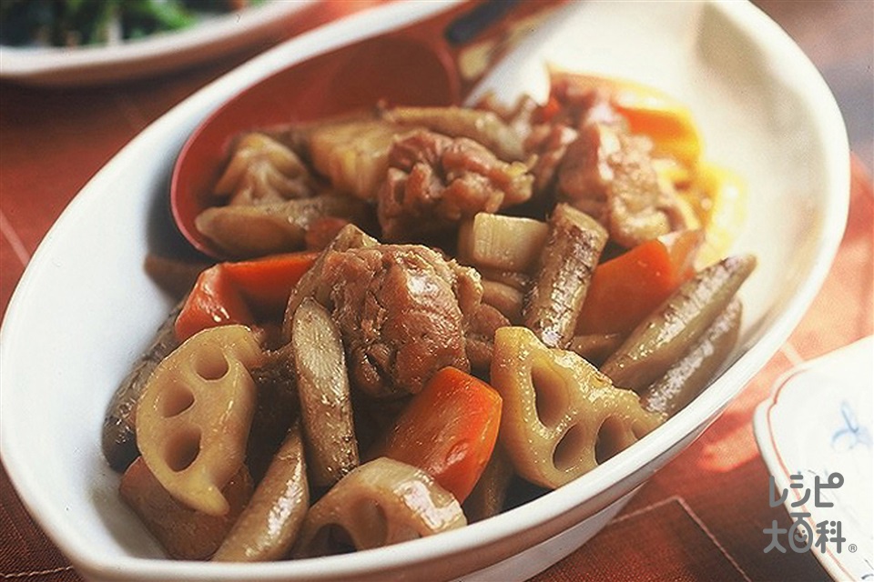 ご飯がモリモリすすむ！甘辛鶏ごぼう