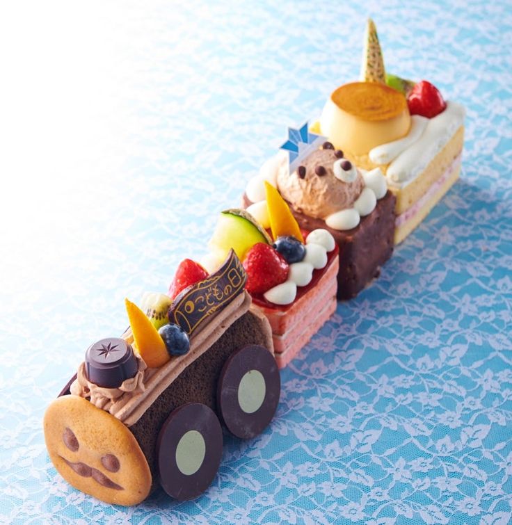 ※追記あり チョコ好きの子に 簡単！！チョコバナナの機関車ケーキ＊3歳の誕生日ケーキ