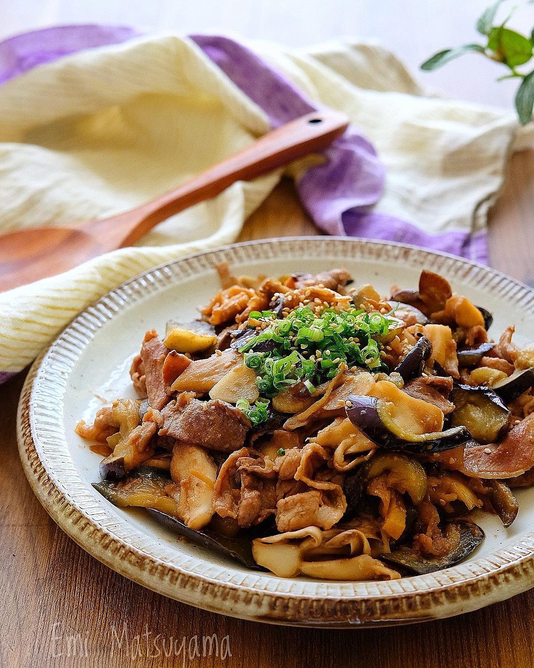 簡単美味しい★豚バラとなすのバタぽんパスタ