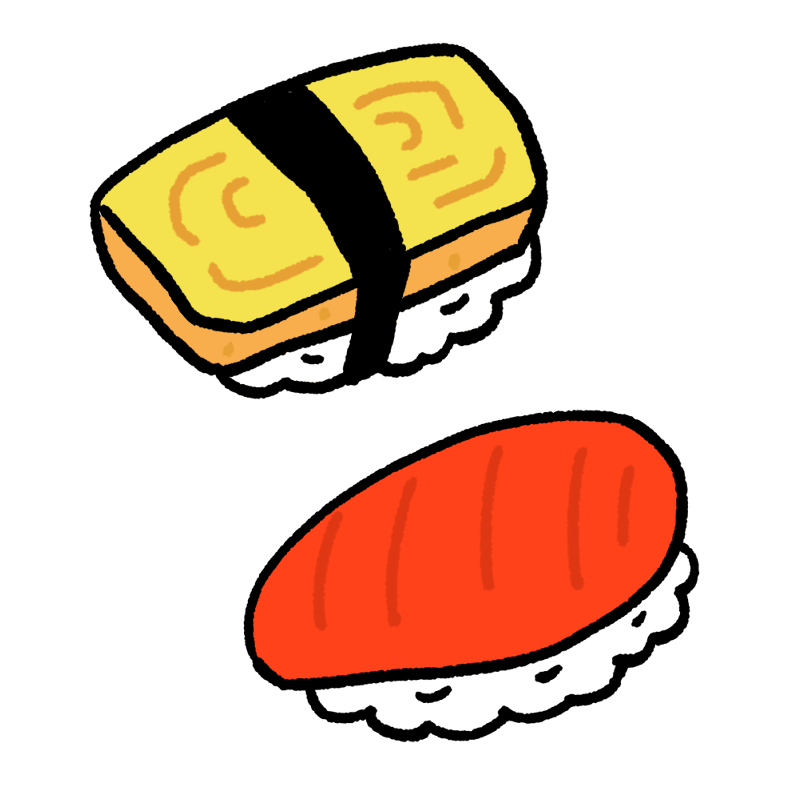 Nigiri Sushi - お 寿司 イラスト 白黒 -633x339Png Clipart Download