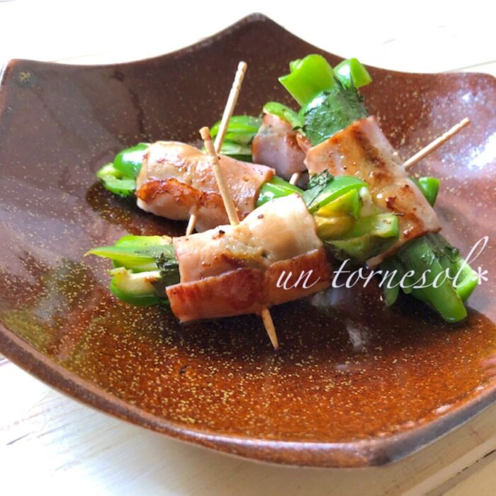 高校生息子のお弁当☆豚肉ベーコン炒めとピーマンチーズとのり弁川ノ森千都子 ちづこ ☘️モノカキスト