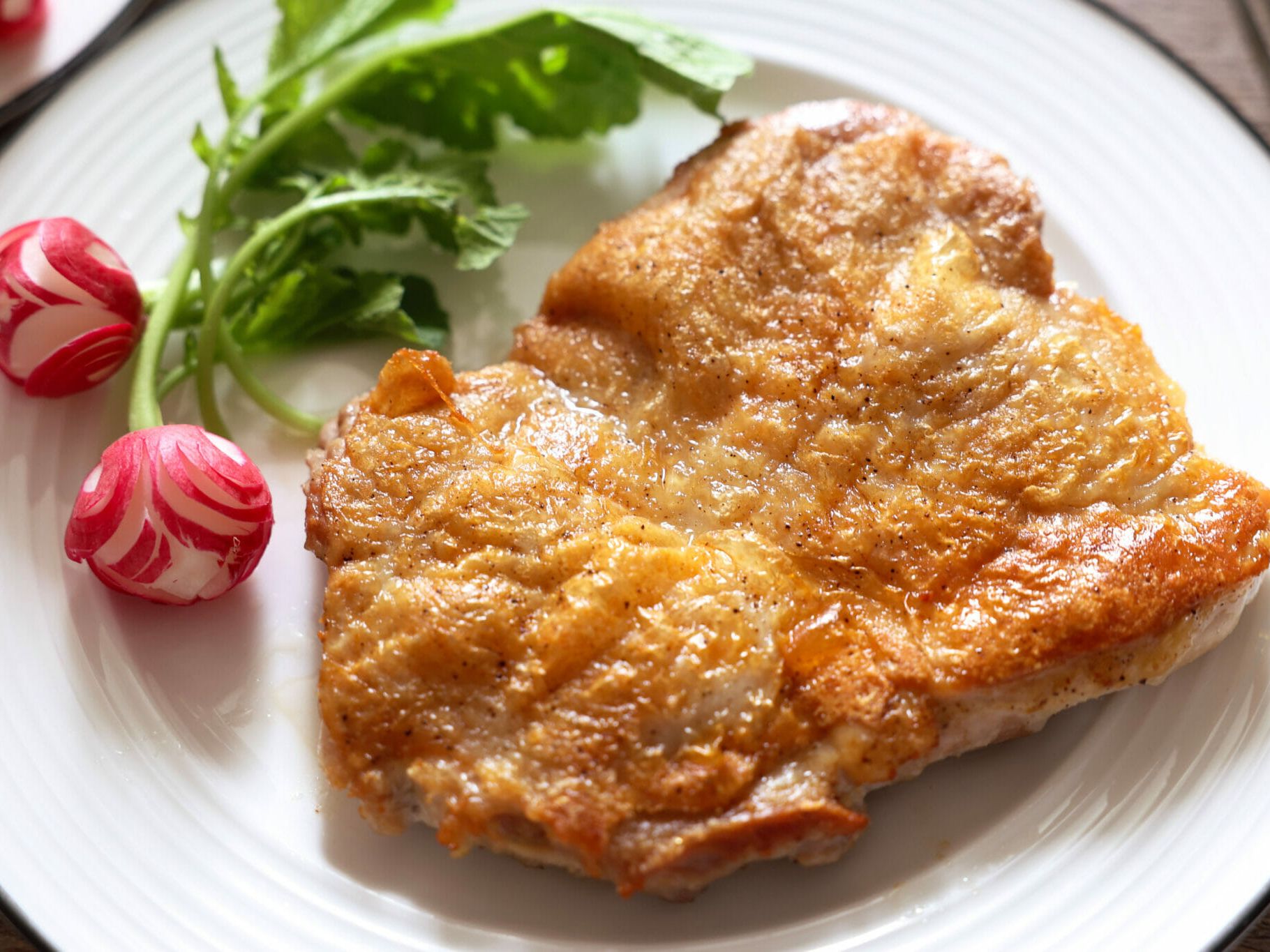 ロティプレートでパリパリチキンステーキ