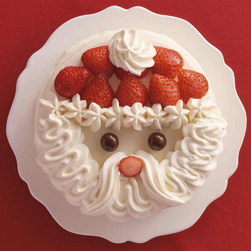 いちごサンタのケーキ