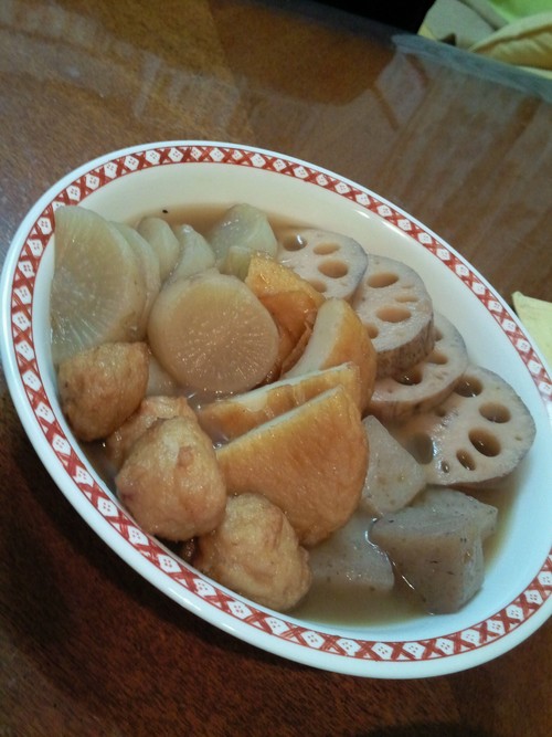 レンコンつくね入り白だしおでん